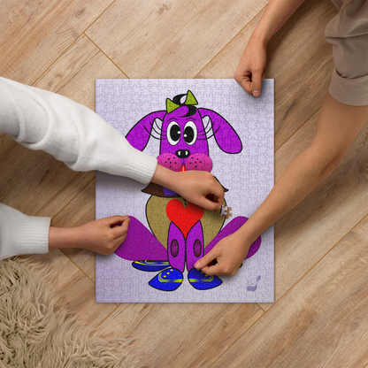 Love Pup 3 Violet BeSculpt Kids Jigsaw Puzzle 252/520 Pieces for Big/Young Kids