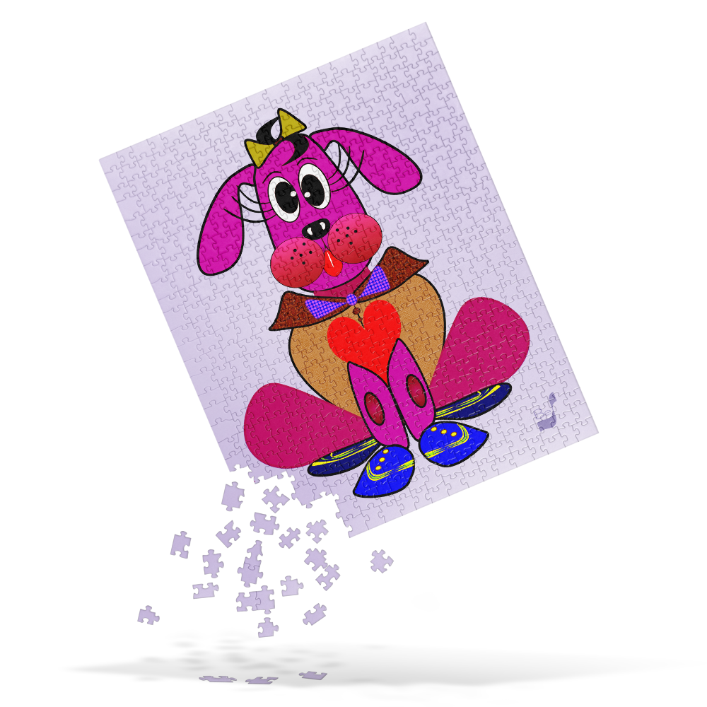 Love Pup 4 Hot Pink BeSculpt Kids Jigsaw Puzzle 252/520 Pieces for Big/Young Kids