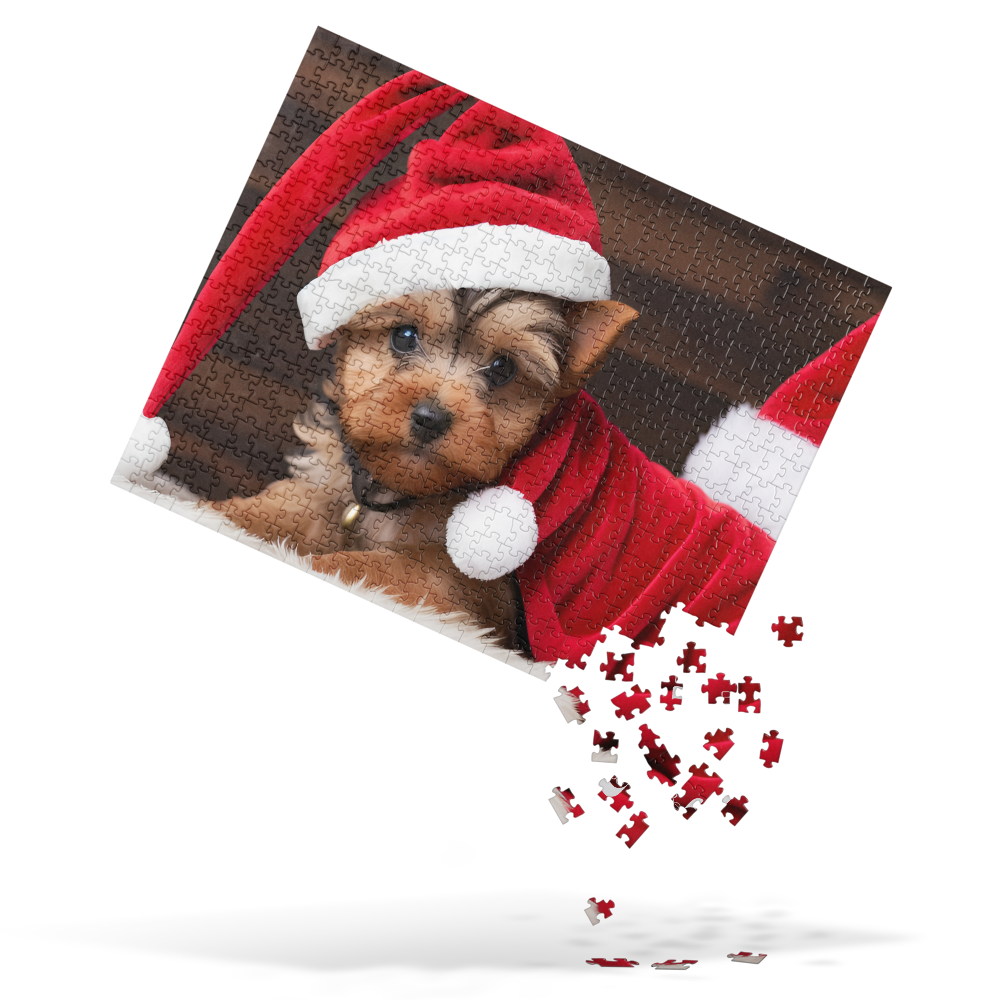 Yuletide Yorkie Santa BeSculpt Photographic Art Jigsaw Puzzle 252/520 Pieces