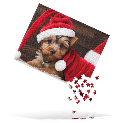 Yuletide Yorkie Santa BeSculpt Photographic Art Jigsaw Puzzle 252/520 Pieces