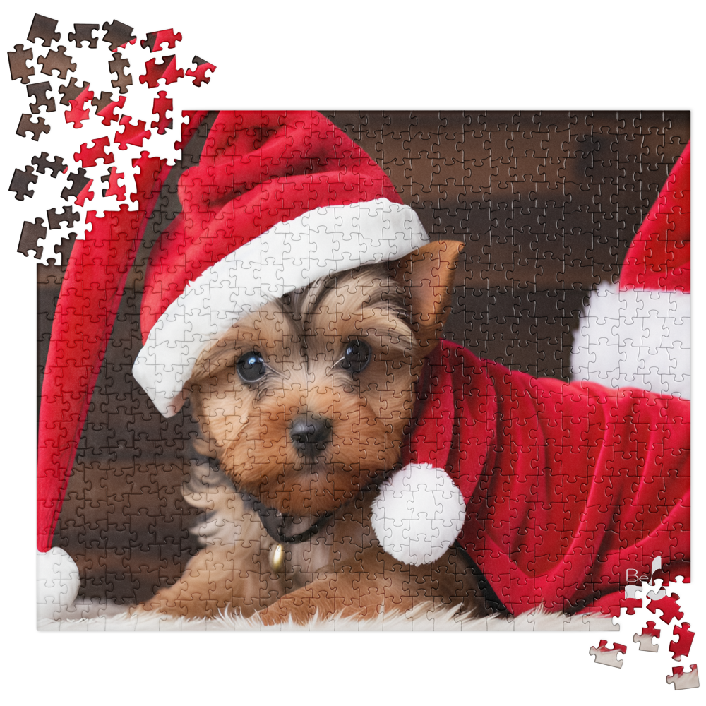 Yuletide Yorkie Santa BeSculpt Photographic Art Jigsaw Puzzle 252/520 Pieces