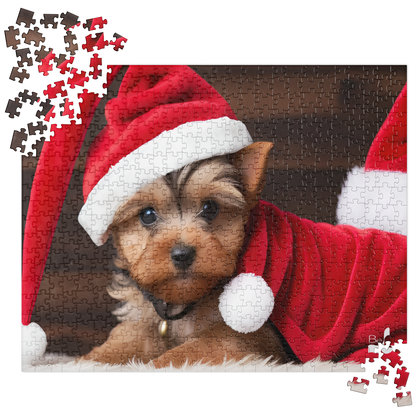 Yuletide Yorkie Santa BeSculpt Photographic Art Jigsaw Puzzle 252/520 Pieces