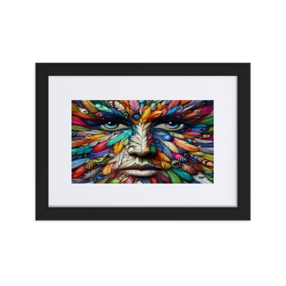 Feather Eyes BeSculpt Photo-Art with Matboard Framed H