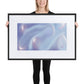 Diving BeSculpt Abstract Wall Art with White Matboard Framed