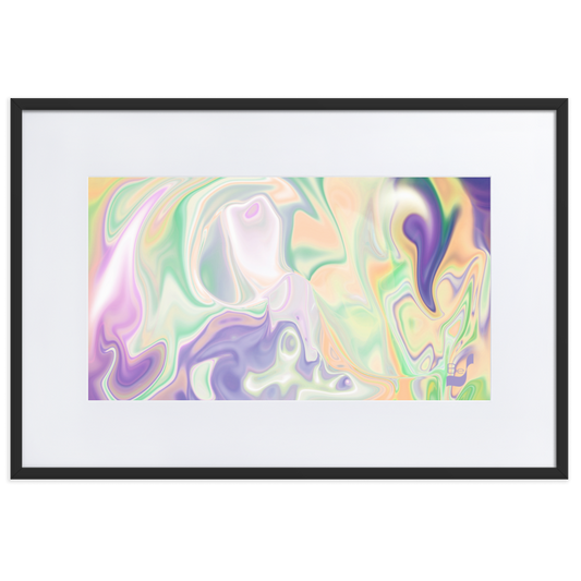 Go Dancing BeSculpt Abstract Wall Art with White Matboard Framed