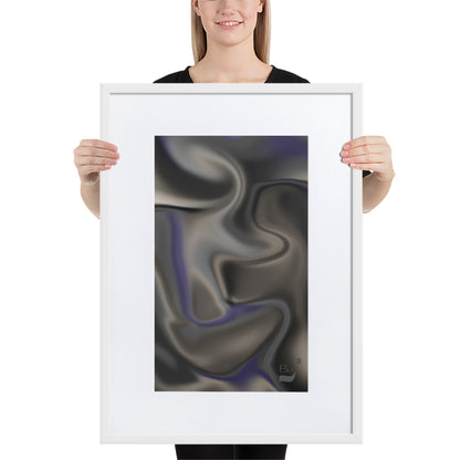 Silhouette BeSculpt Abstract Art with Matboard Framed