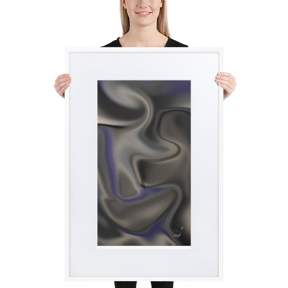 Silhouette BeSculpt Abstract Art with Matboard Framed