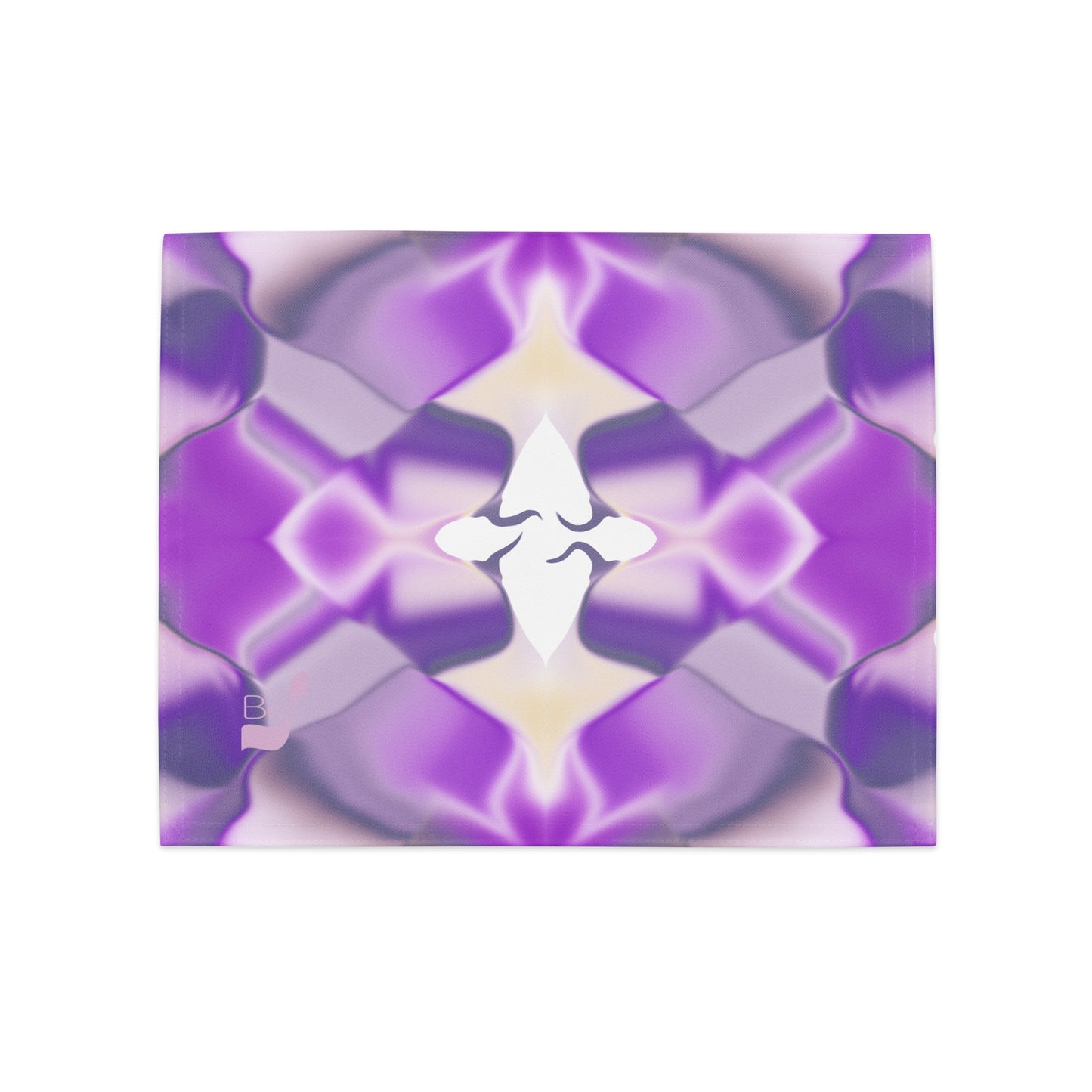 Ribbons Purple BeSculpt Abstract Art Kaleidoscope Placemat Set of 4