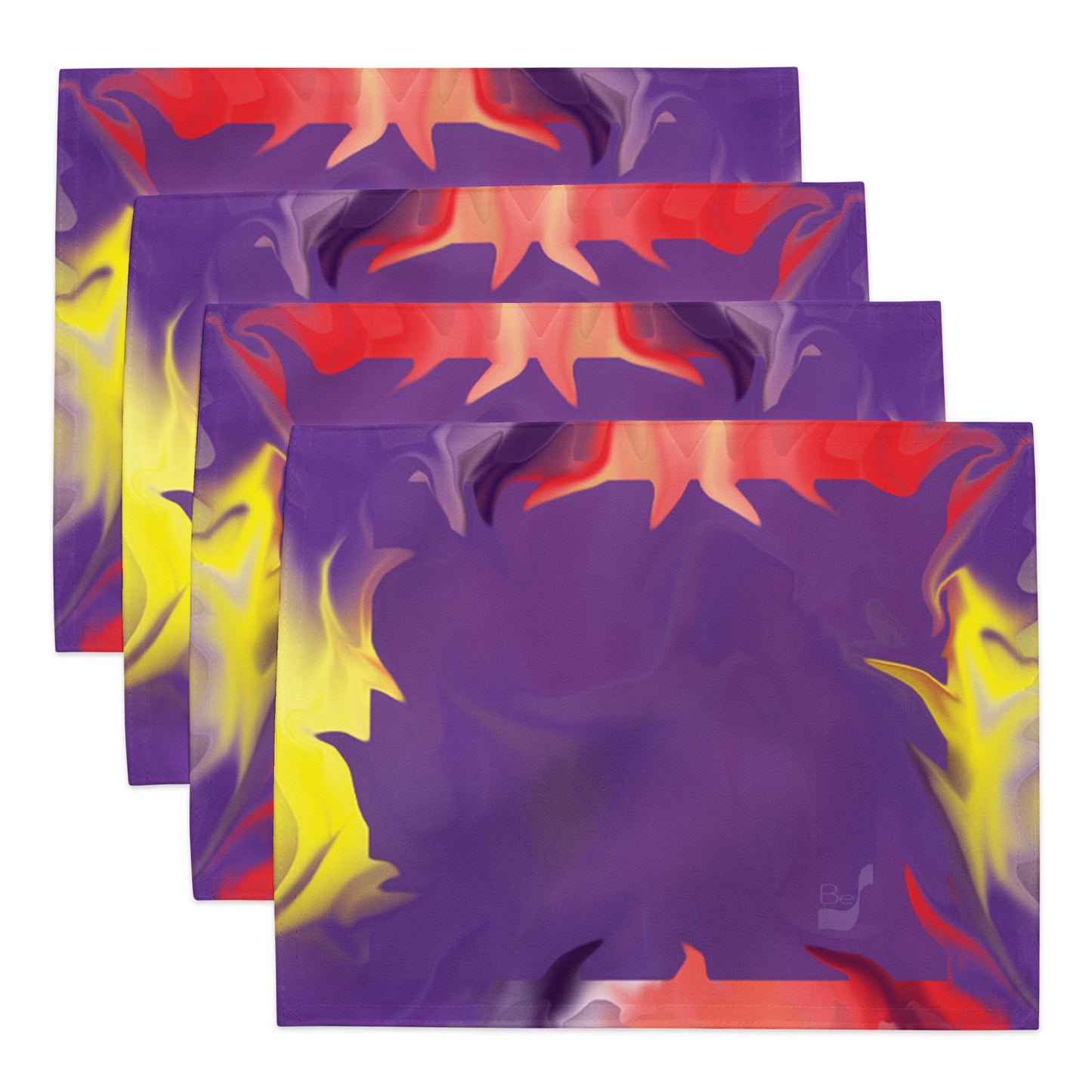 Airless BeSculpt Abstract Purple Placemat Set of 4