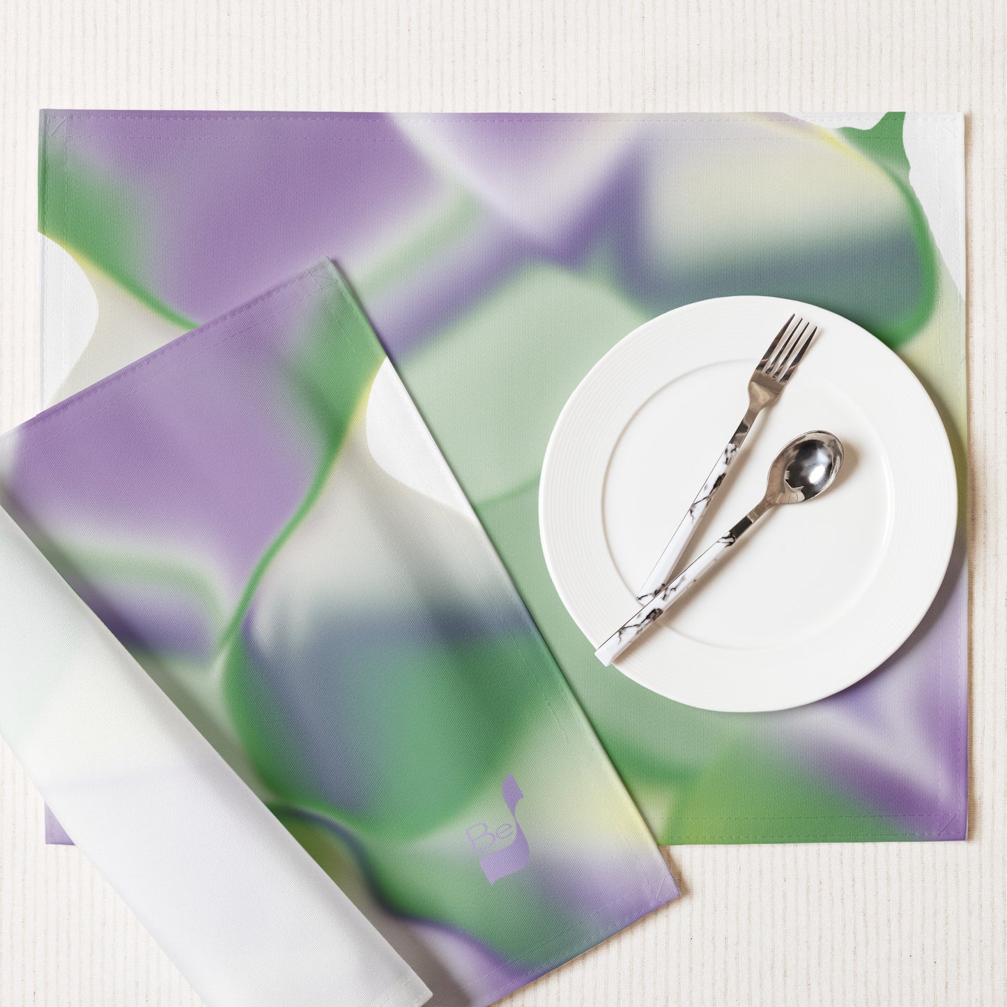 Ribbons Green BeSculpt Placemat Set of 4