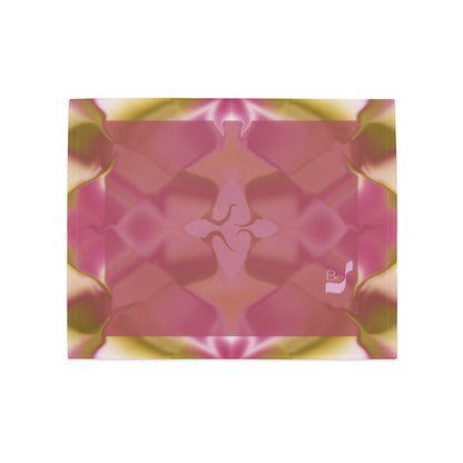 Ribbons Rose BeSculpt Abstract Art Kaleidoscope Vintage Claret Placemat Set of 4