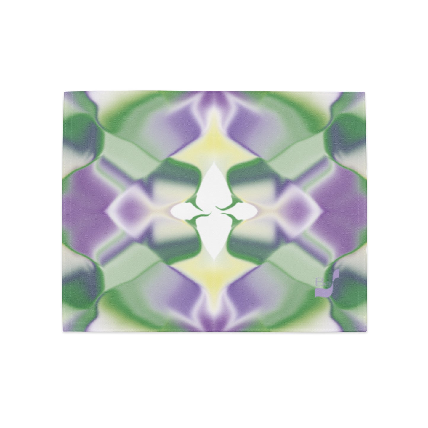 Ribbons Green BeSculpt Abstract Art Kaleidoscope Placemat Set of 4