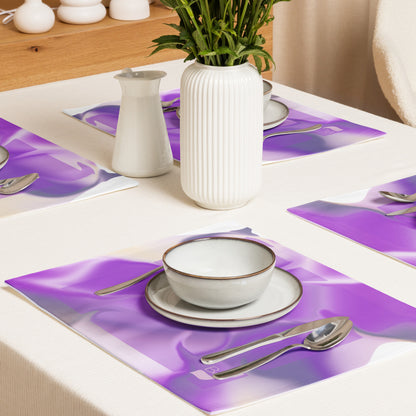 Ribbons Purple BeSculpt Fuchsia Placemat Set of 4