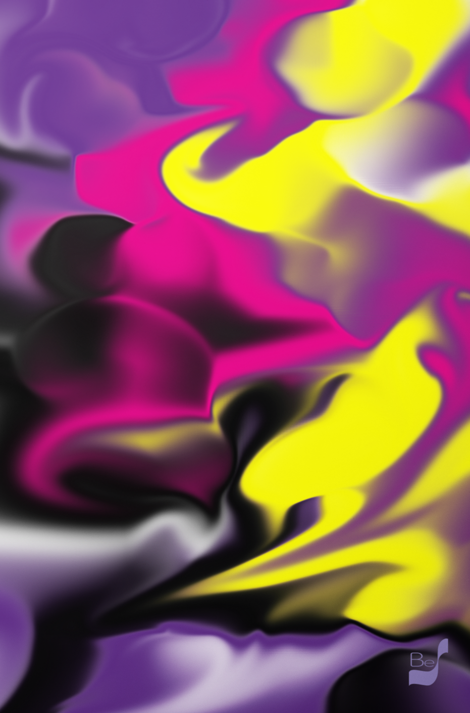 Rising Bud BeSculpt Abstract Art on Metal