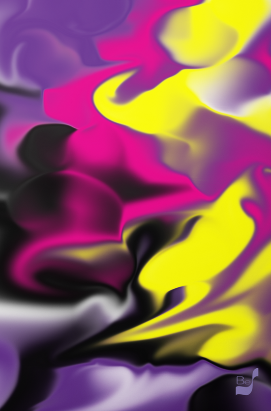 Rising Bud BeSculpt Abstract Art on Metal