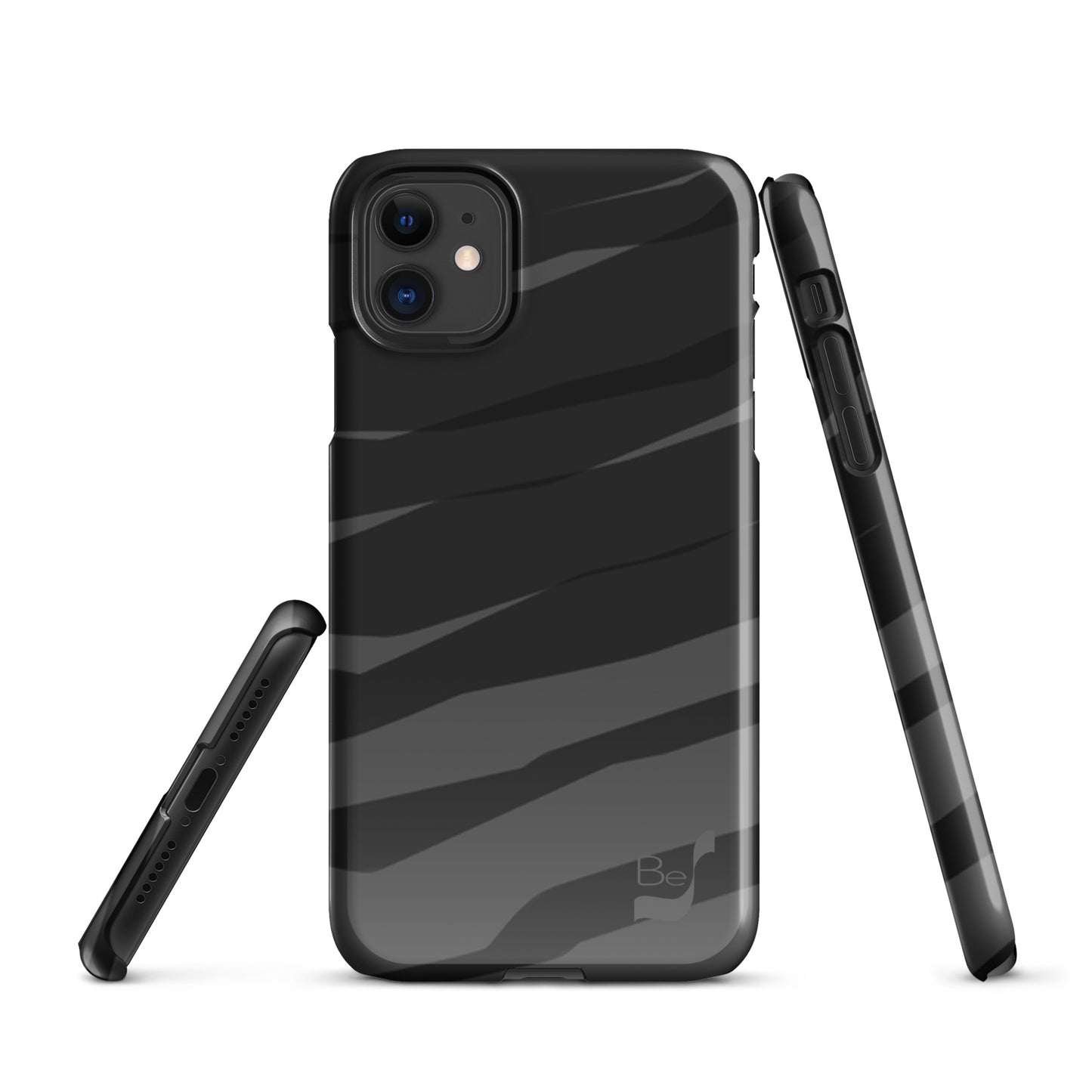 Black H Stripes BeSculpt Abstract Geometric Art Snap Case for iPhone®