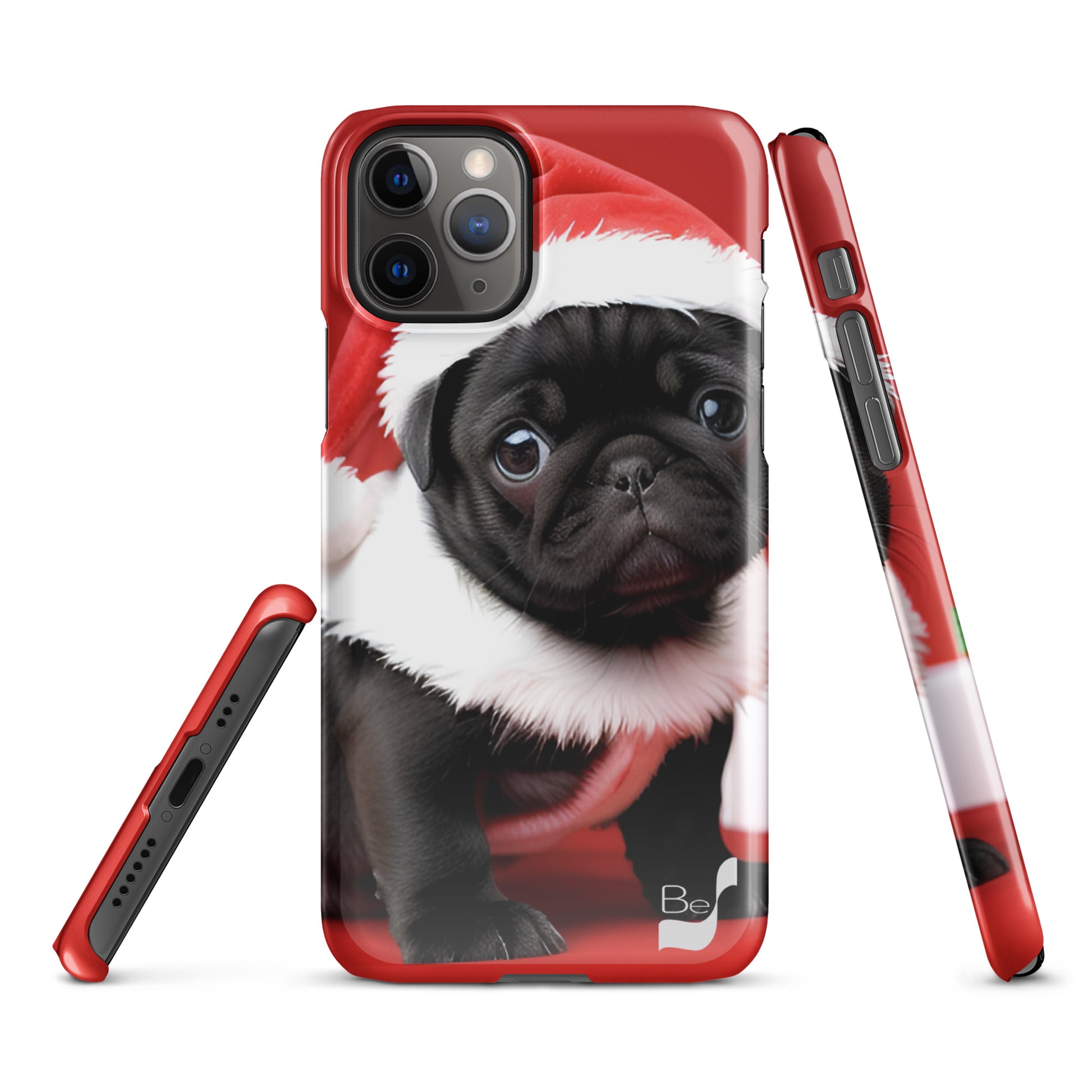 Pug Claus BeSculpt Photographic Art Snap Case for iPhone®