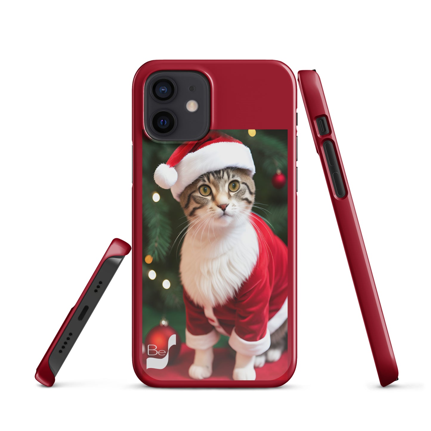 Purrfect Santa Kitty BeSculpt Snap Case for iPhone®