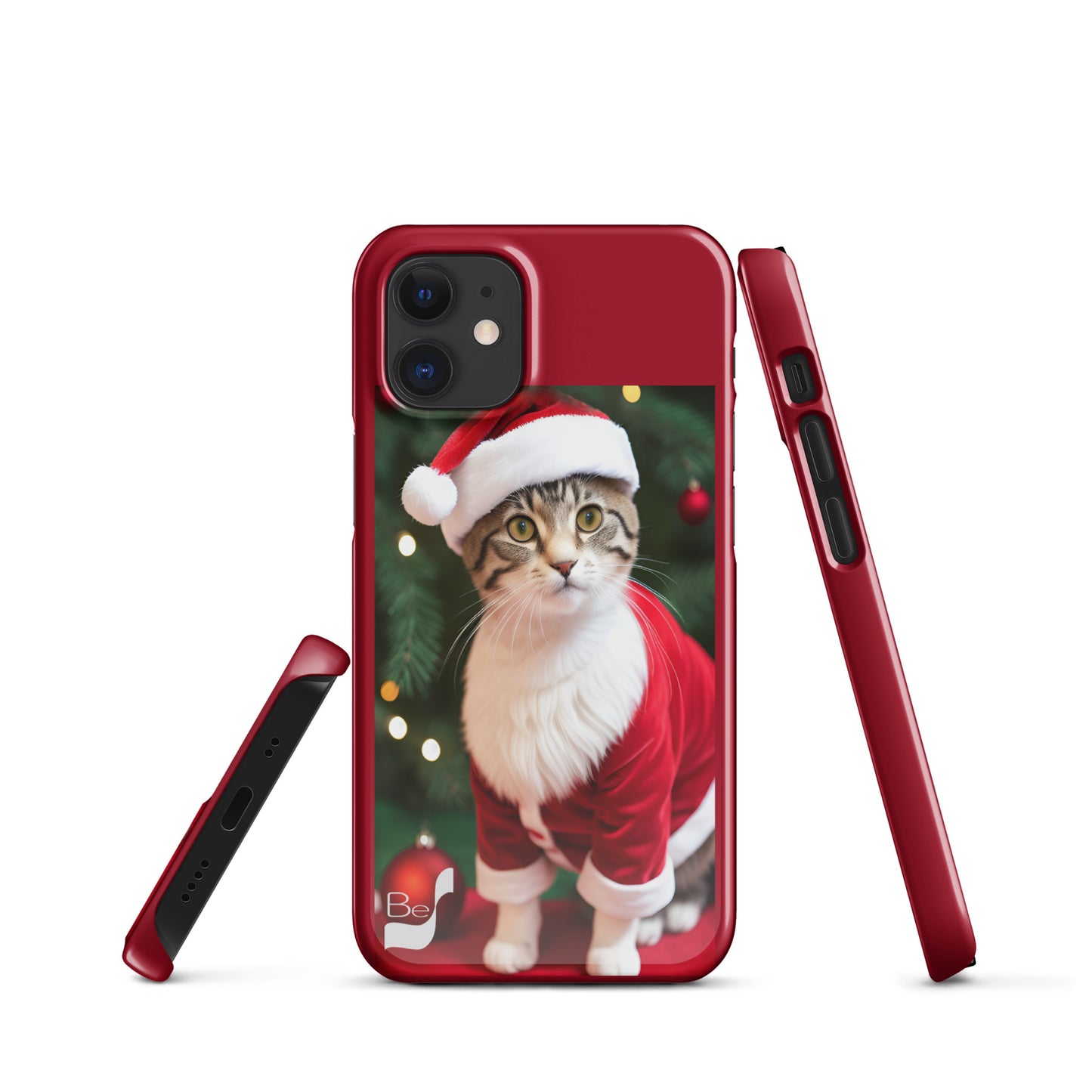 Purrfect Santa Kitty BeSculpt Snap Case for iPhone®