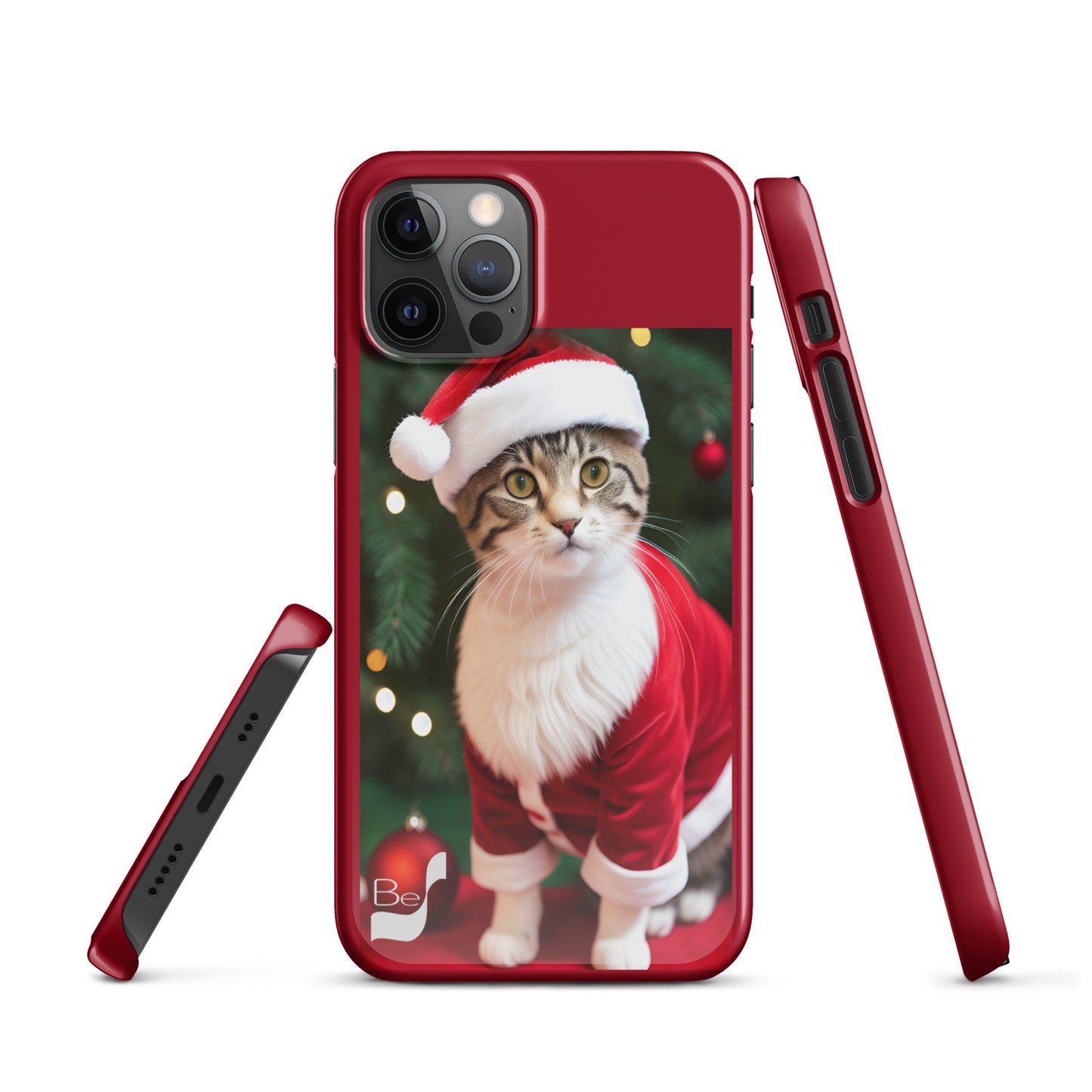 Purrfect Santa Kitty BeSculpt Snap Case for iPhone®