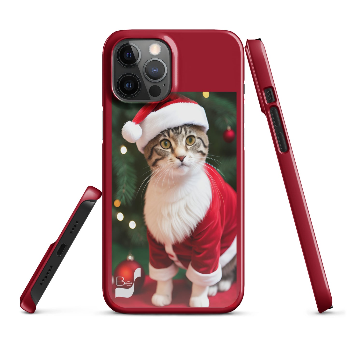 Purrfect Santa Kitty BeSculpt Snap Case for iPhone®