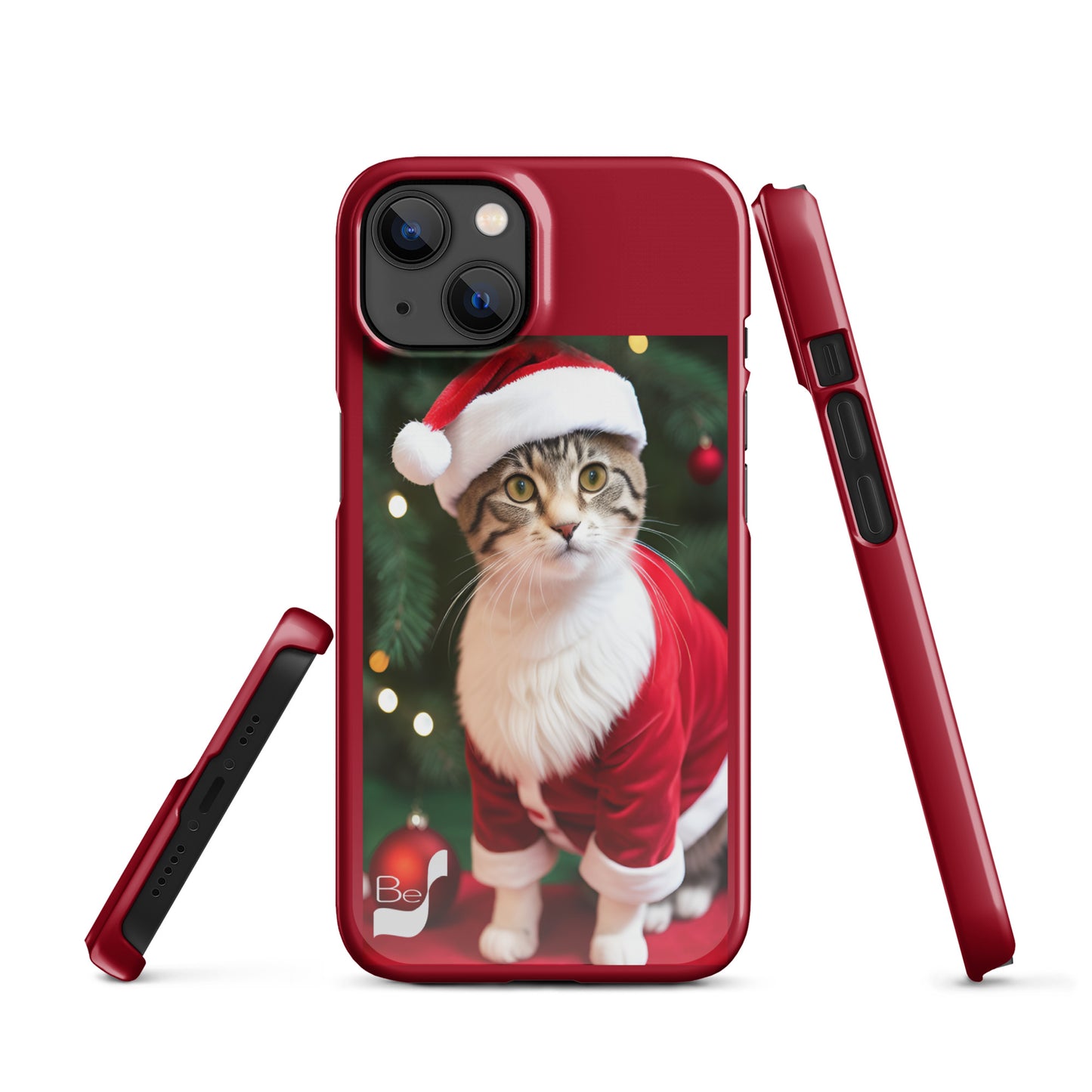 Purrfect Santa Kitty BeSculpt Snap Case for iPhone®