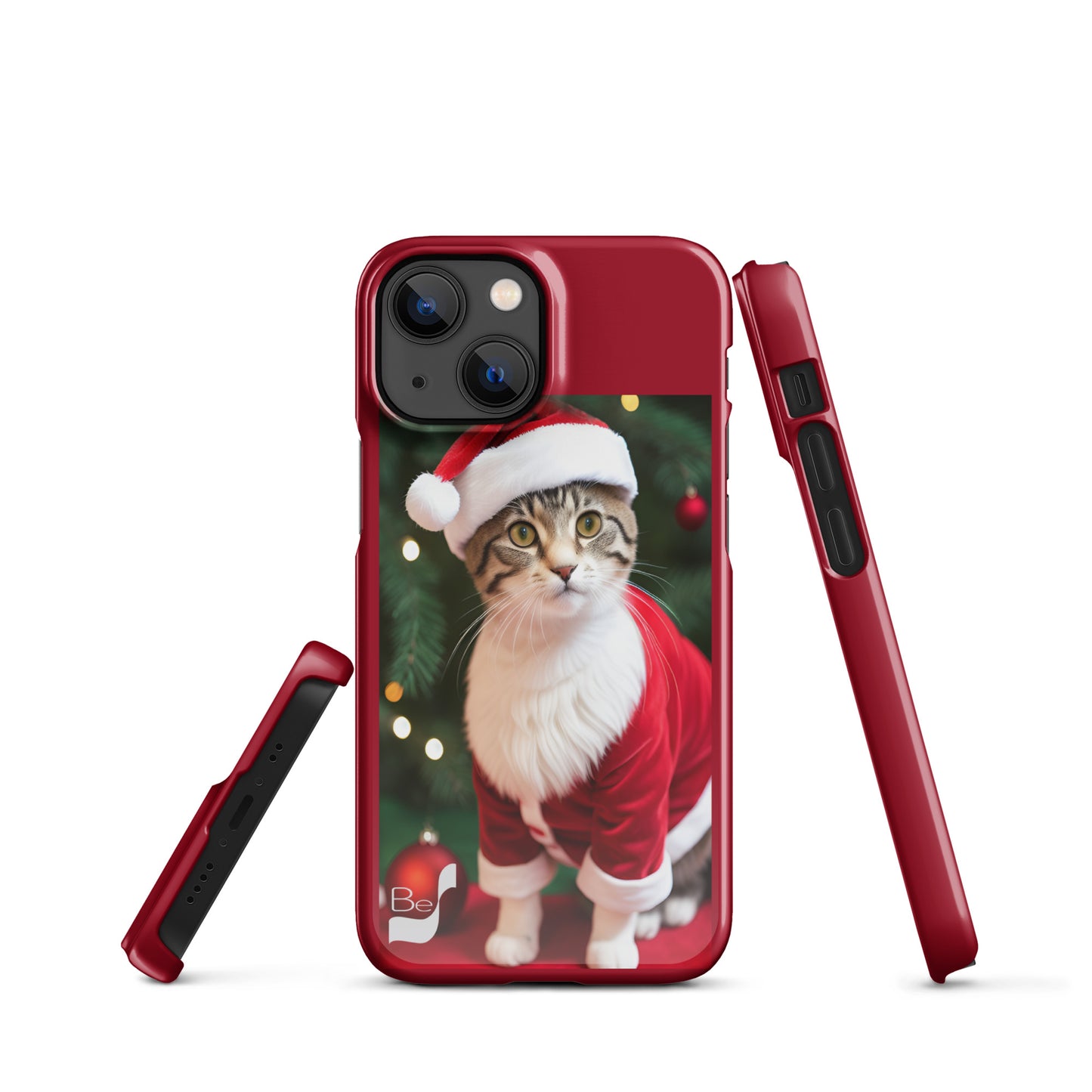 Purrfect Santa Kitty BeSculpt Snap Case for iPhone®