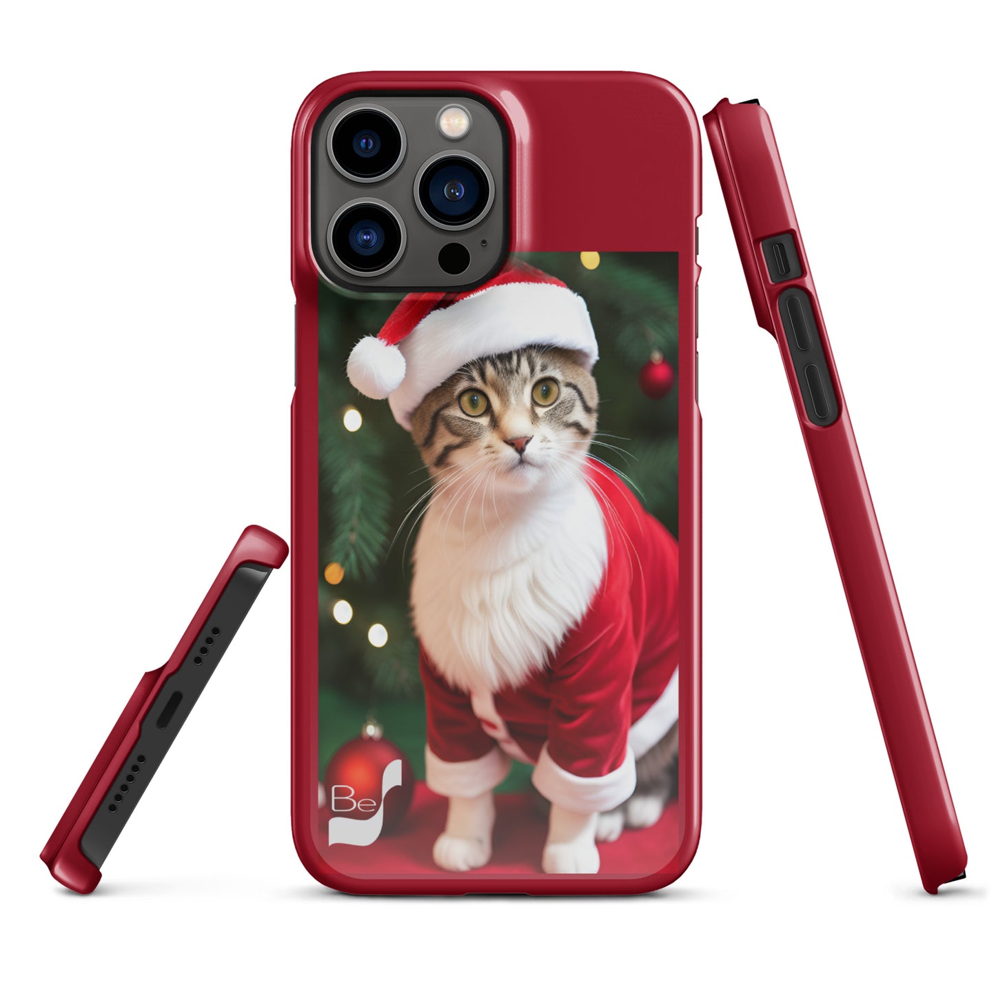 Purrfect Santa Kitty BeSculpt Snap Case for iPhone®