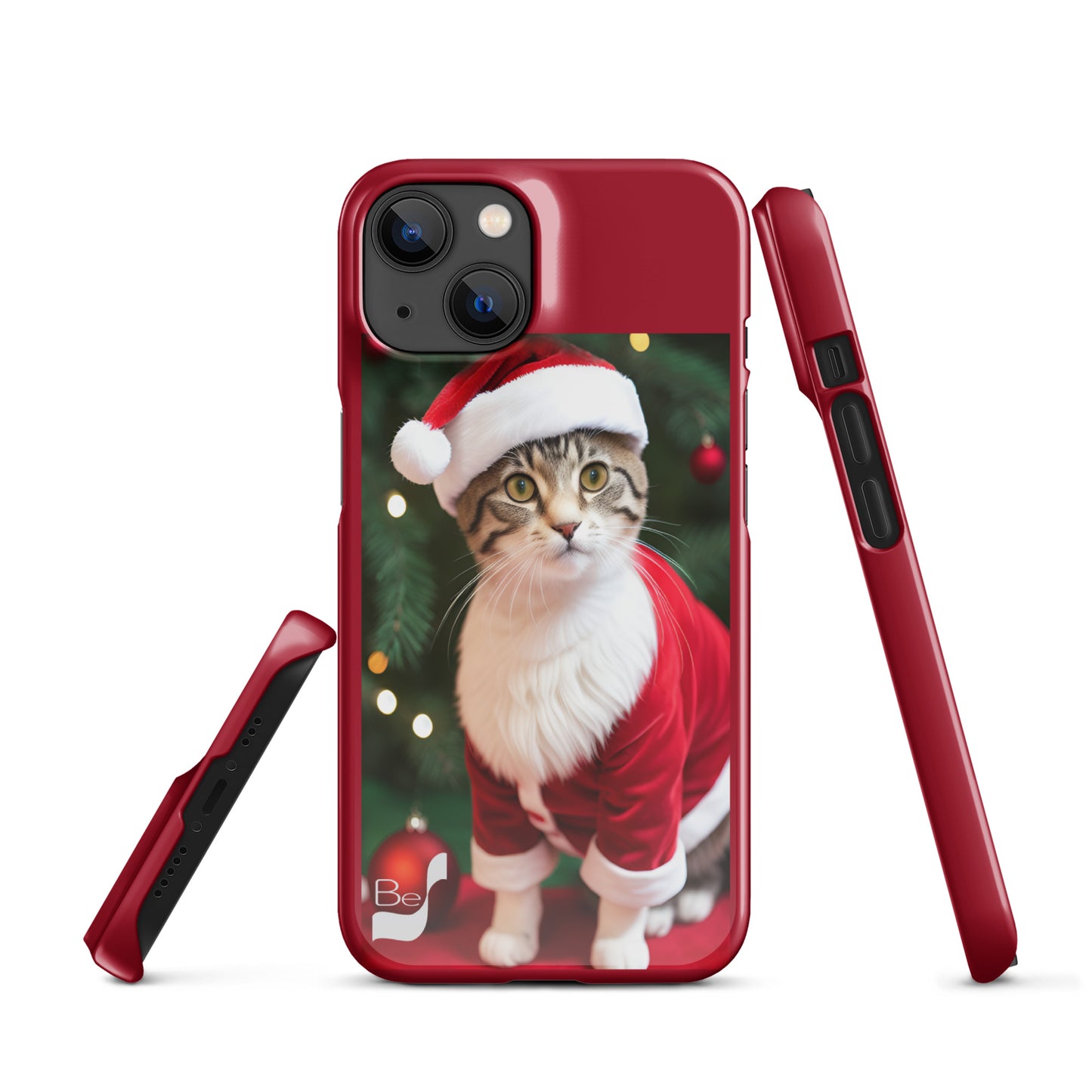 Purrfect Santa Kitty BeSculpt Snap Case for iPhone®