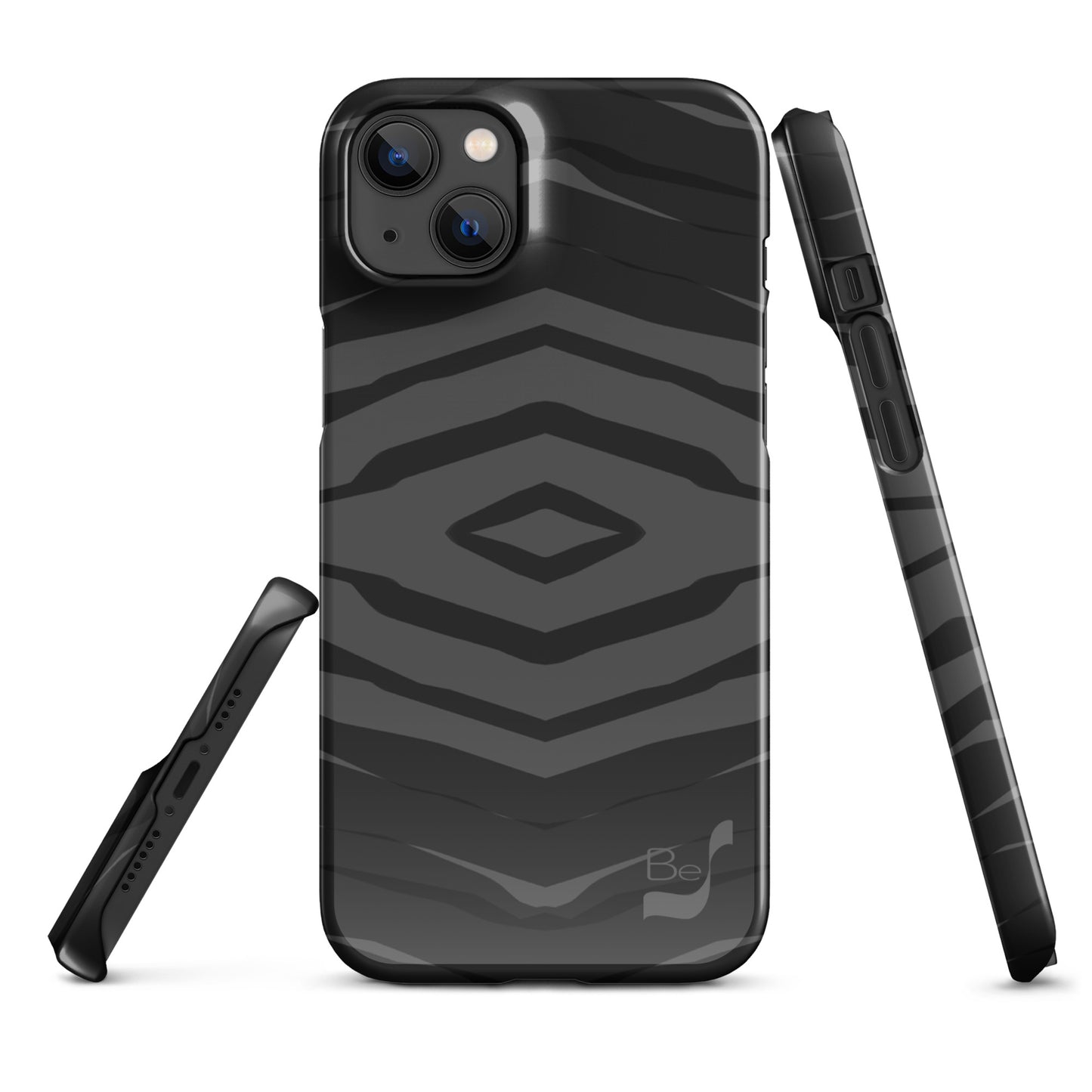 Black H Stripes BeSculpt Snap Case for iPhone® 2