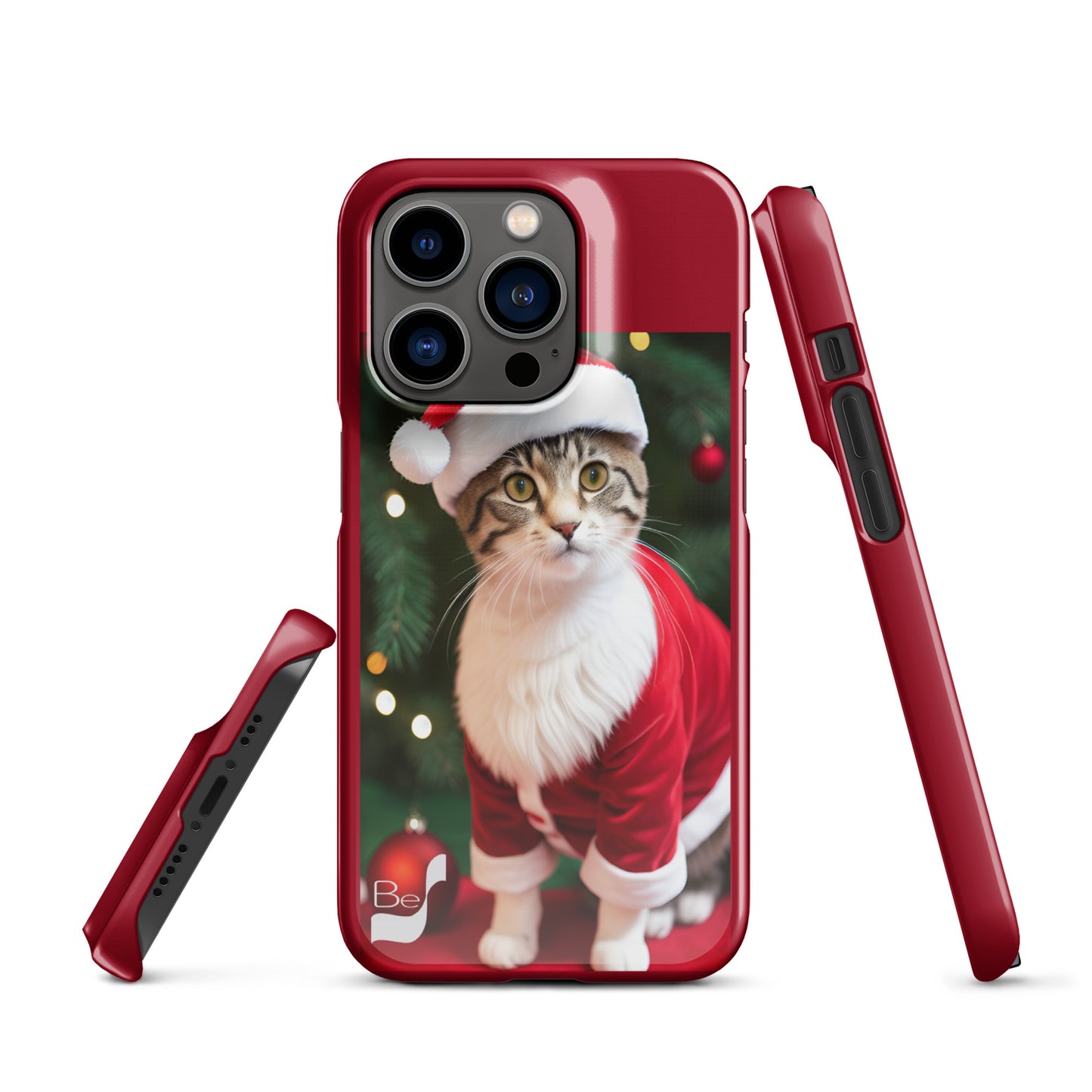 Purrfect Santa Kitty BeSculpt Snap Case for iPhone®