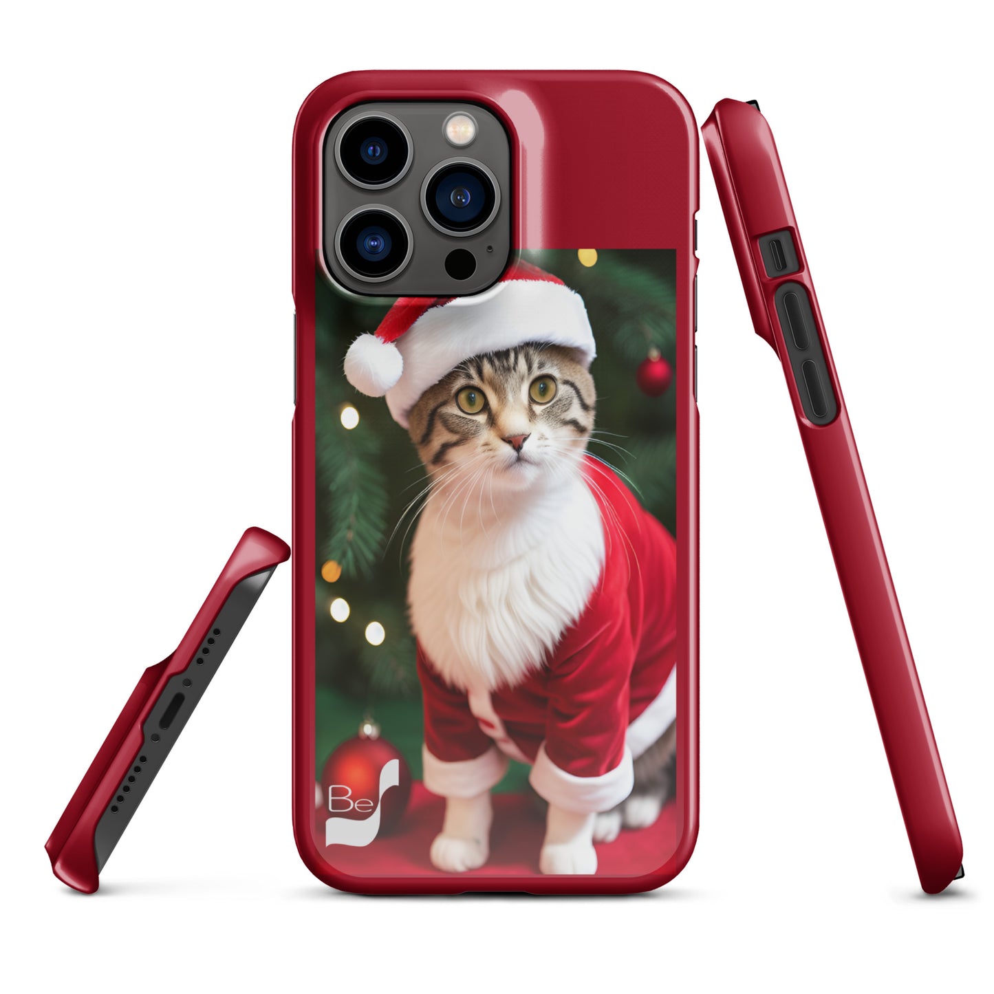 Purrfect Santa Kitty BeSculpt Snap Case for iPhone®