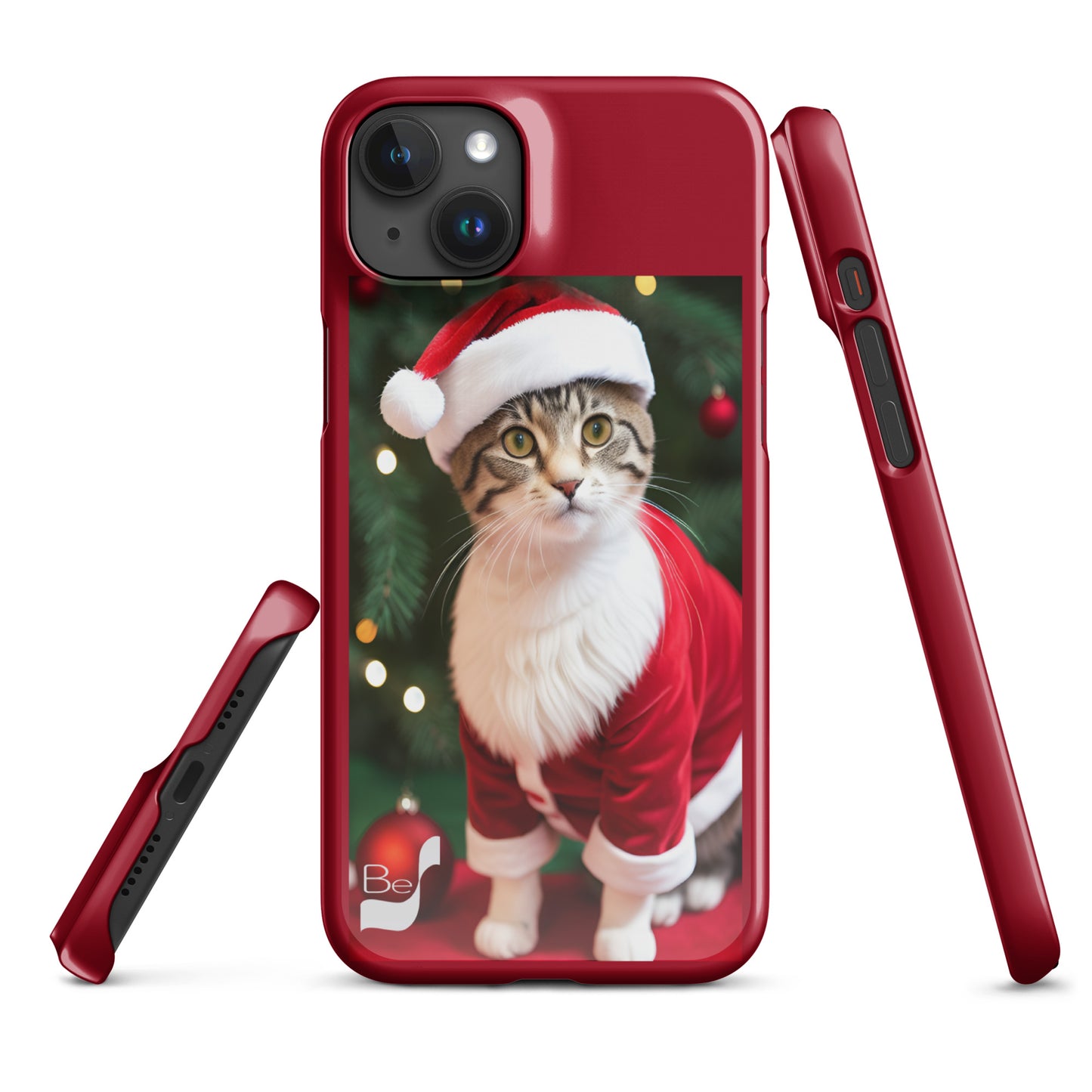 Purrfect Santa Kitty BeSculpt Snap Case for iPhone®