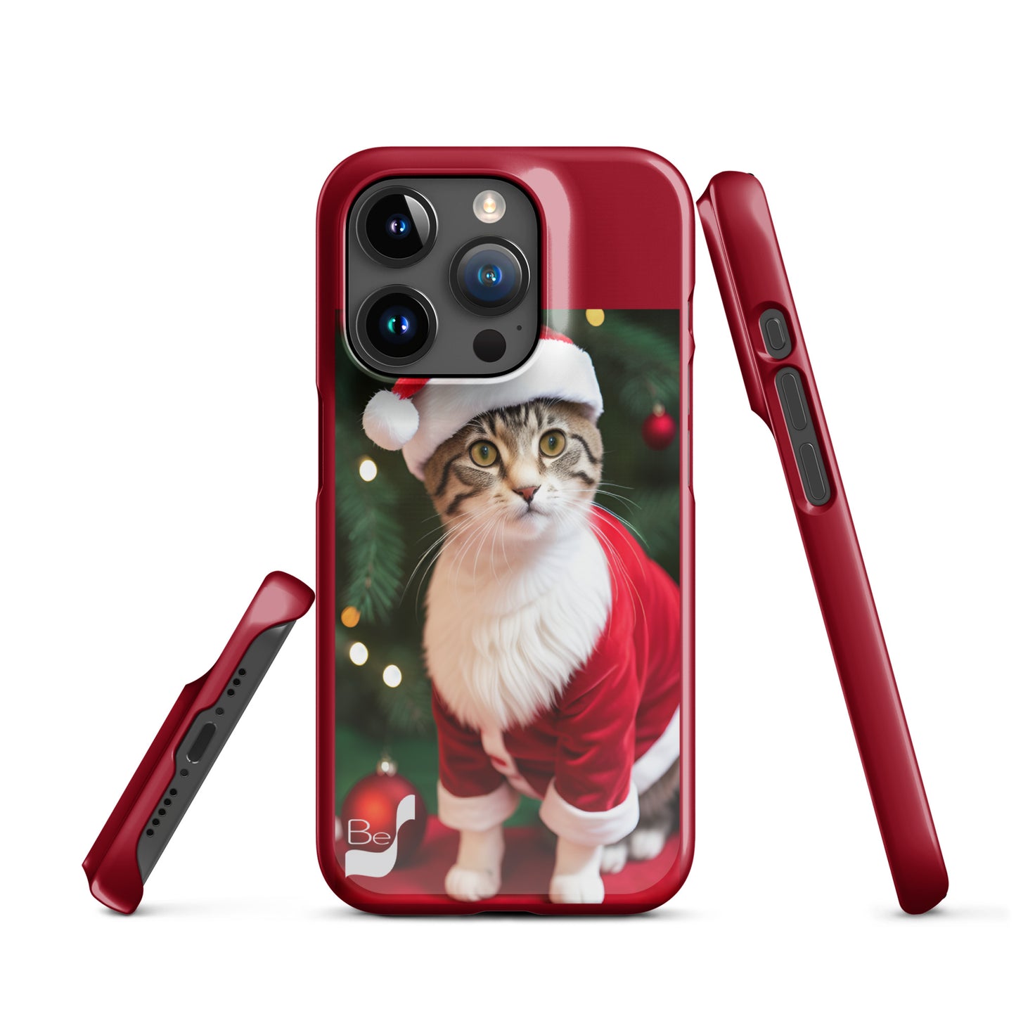 Purrfect Santa Kitty BeSculpt Snap Case for iPhone®