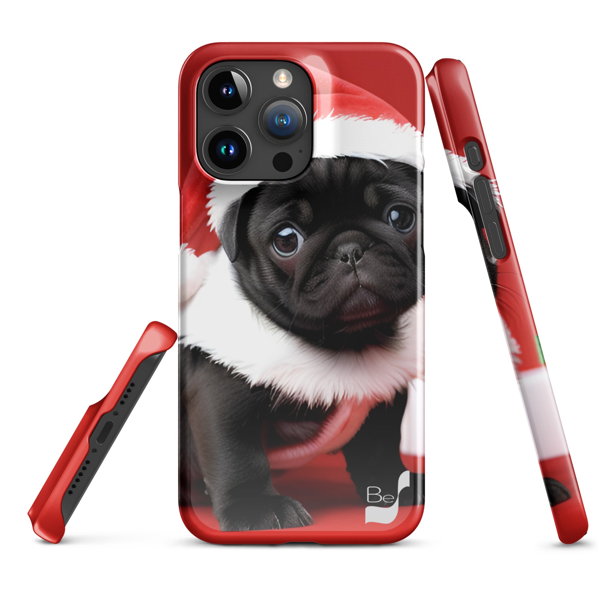 Pug Claus BeSculpt Photographic Art Snap Case for iPhone®