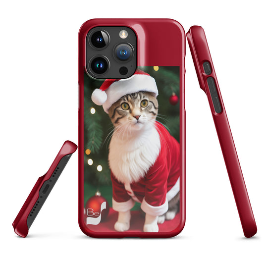 Purrfect Santa Kitty BeSculpt Snap Case for iPhone®
