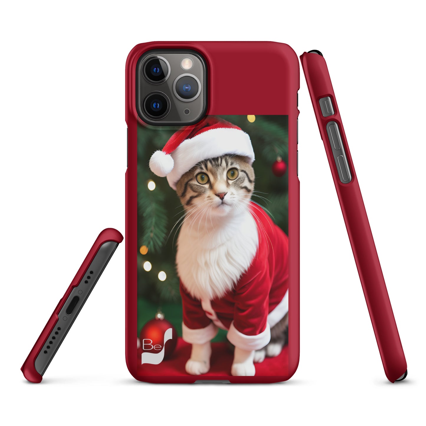 Purrfect Santa Kitty BeSculpt Snap Case for iPhone®