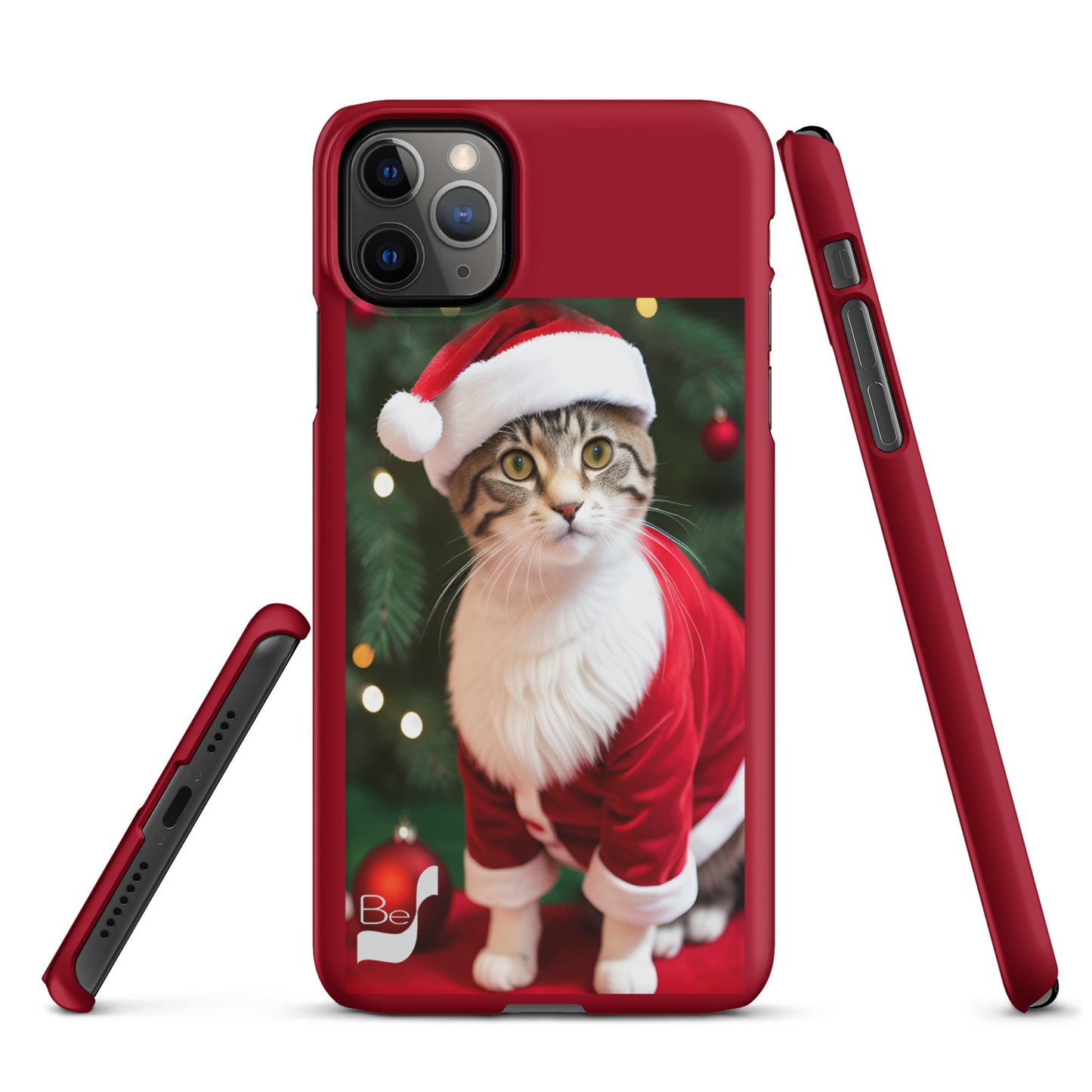 Purrfect Santa Kitty BeSculpt Snap Case for iPhone®