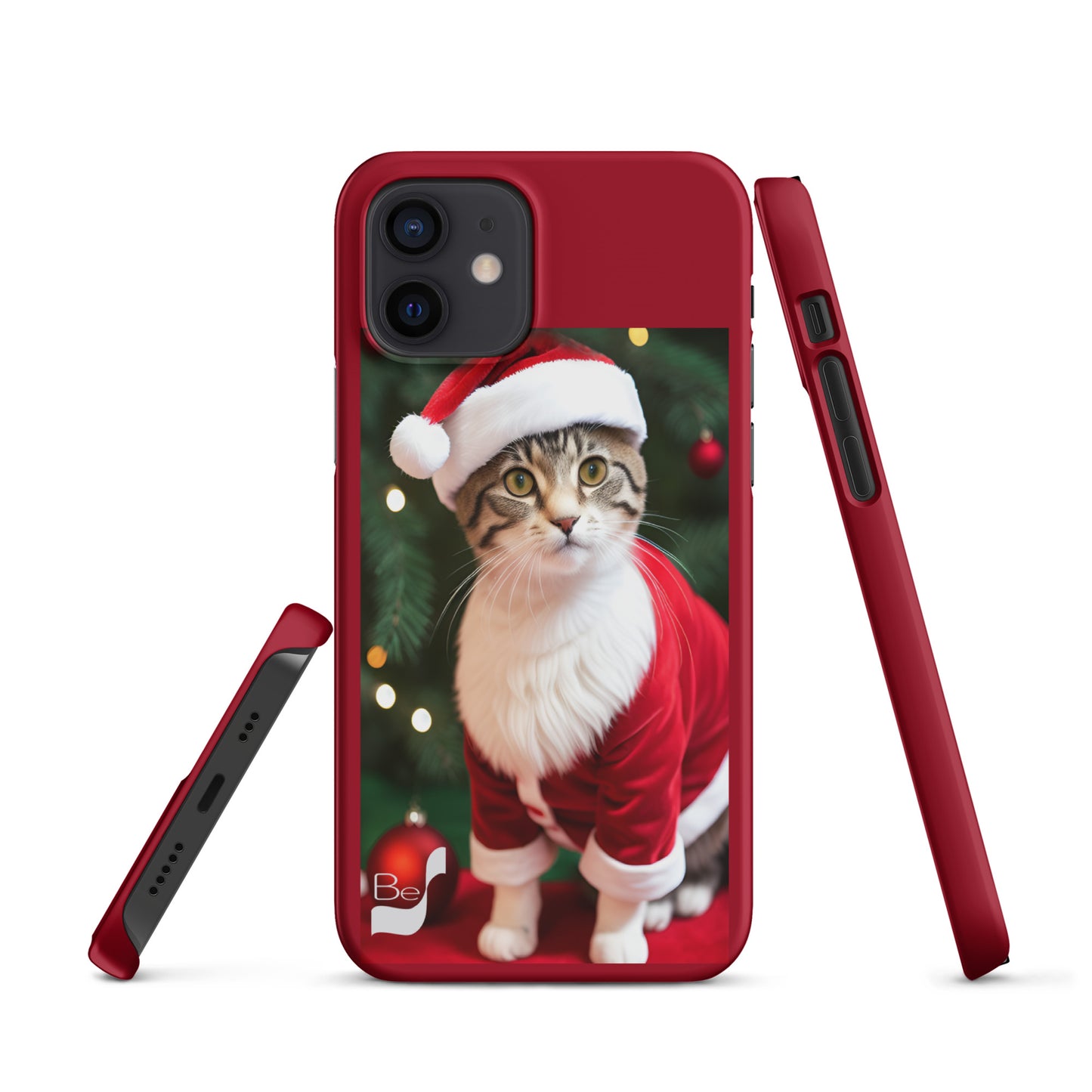 Purrfect Santa Kitty BeSculpt Snap Case for iPhone®