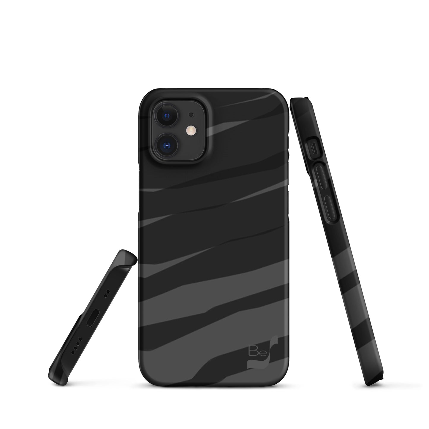 Black H Stripes BeSculpt Abstract Geometric Art Snap Case for iPhone®