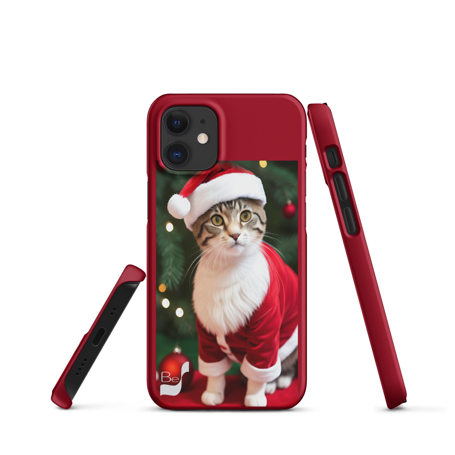 Purrfect Santa Kitty BeSculpt Snap Case for iPhone®