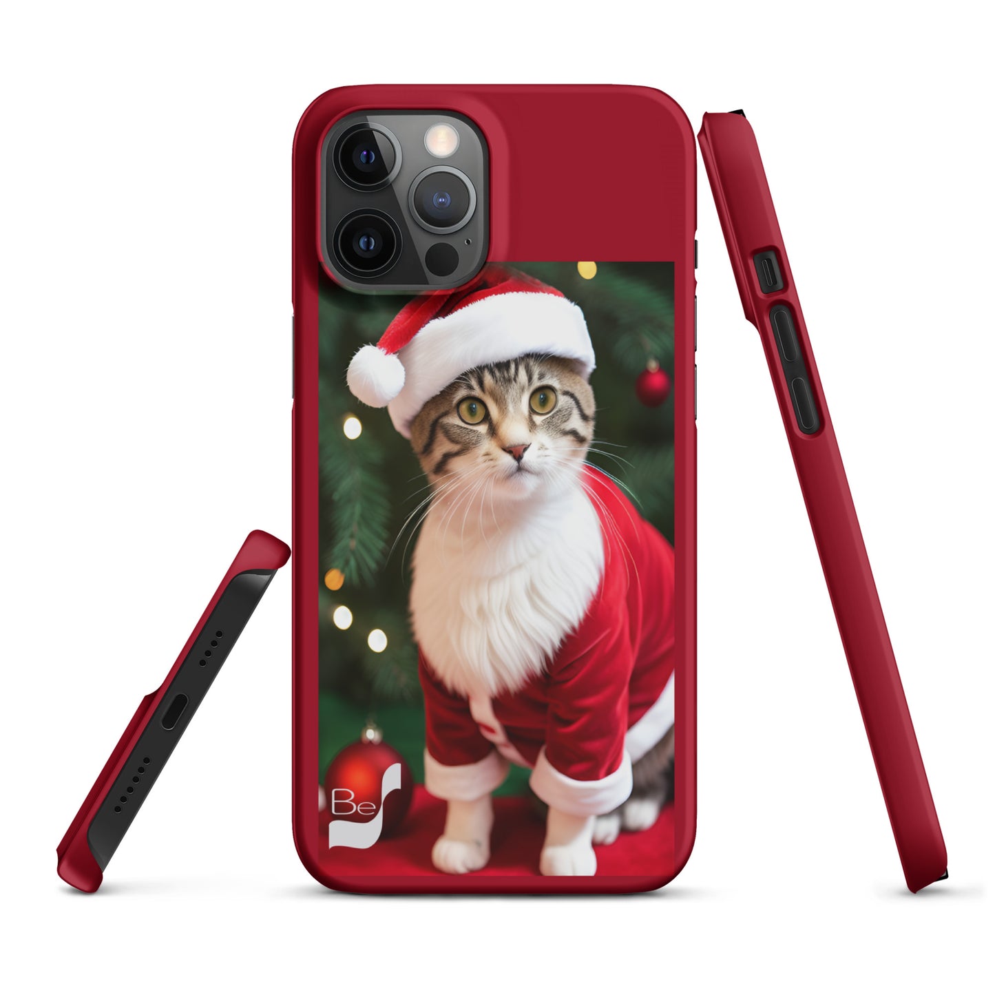 Purrfect Santa Kitty BeSculpt Snap Case for iPhone®