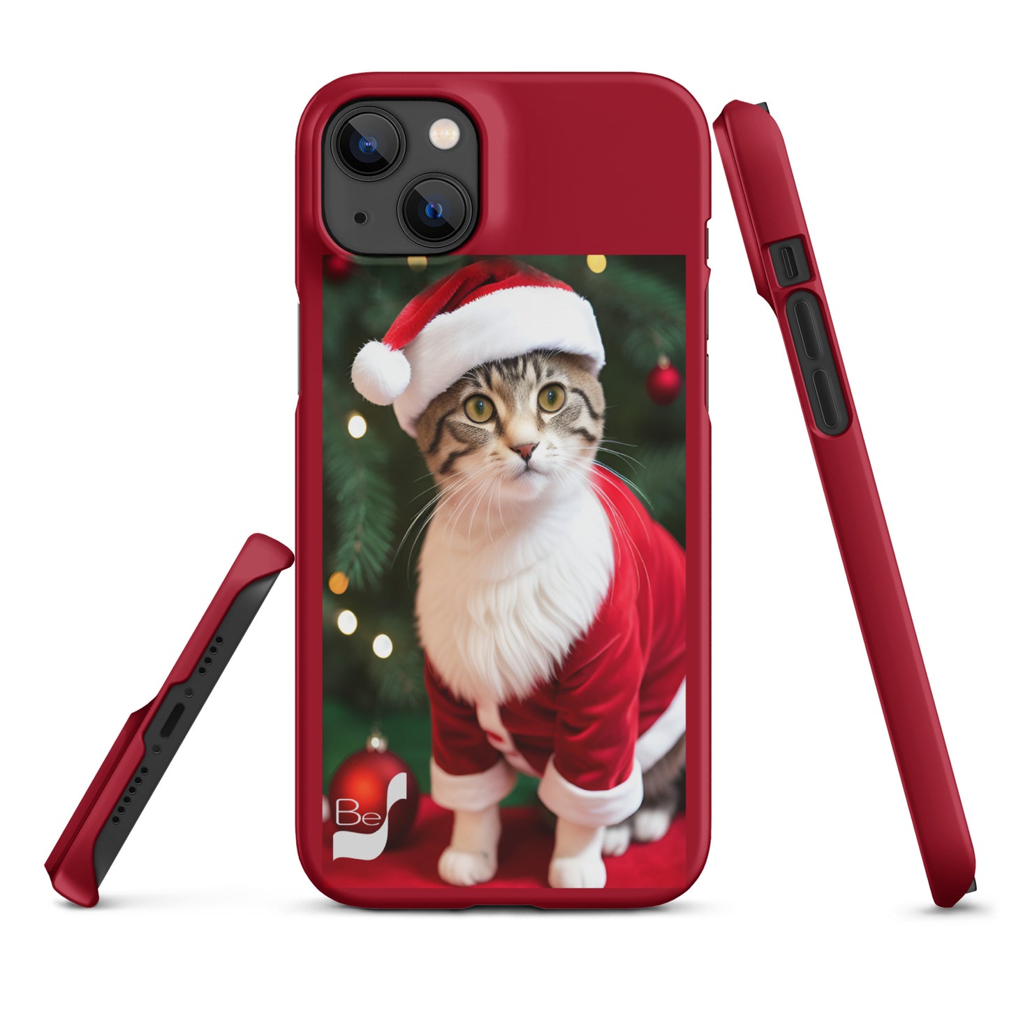 Purrfect Santa Kitty BeSculpt Snap Case for iPhone®