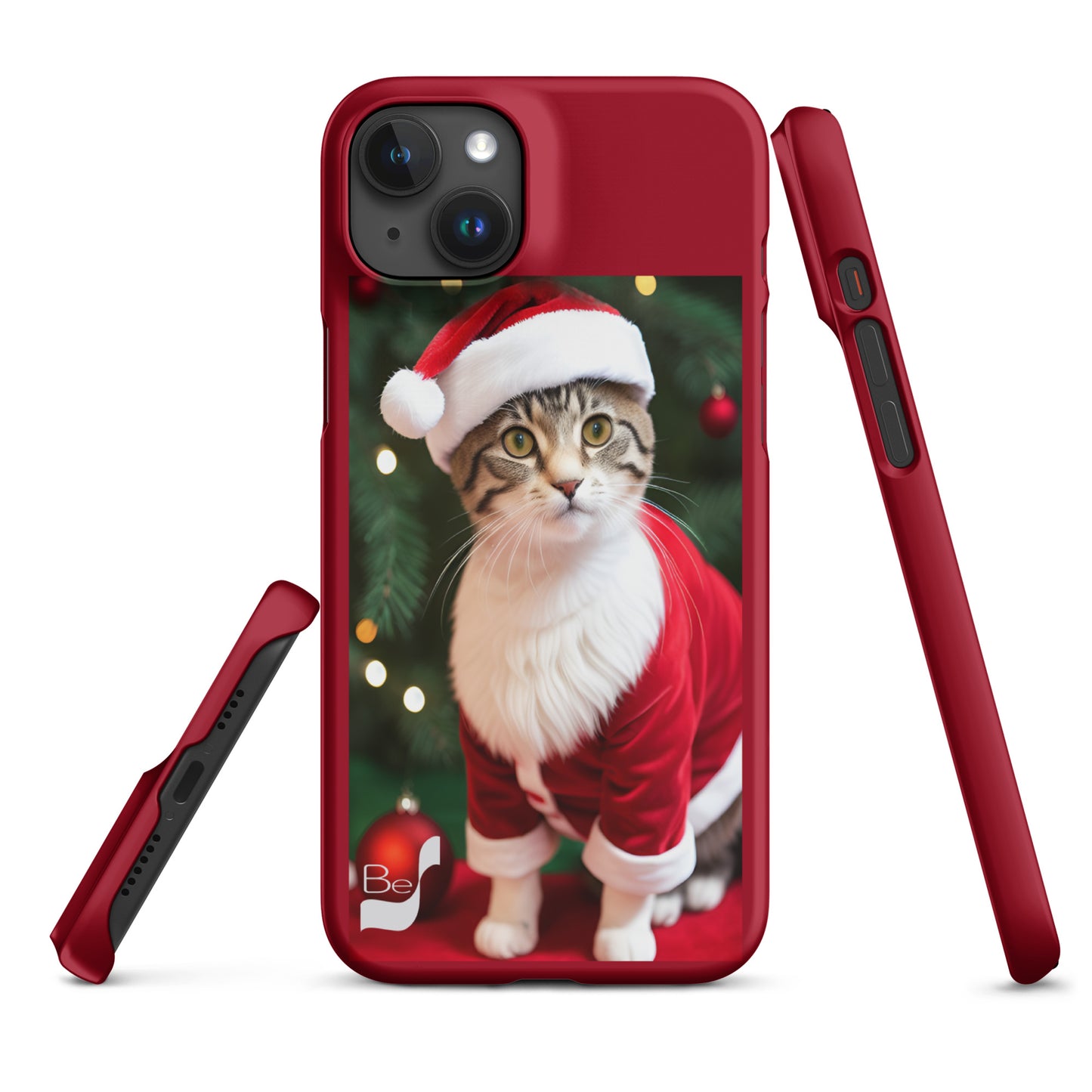 Purrfect Santa Kitty BeSculpt Snap Case for iPhone®