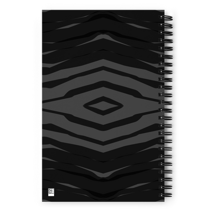 Black H Stripes BeSculpt Spiral Notebook 2