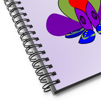 Love Pup 1 Purple BeSculpt Kids Spiral Notebook