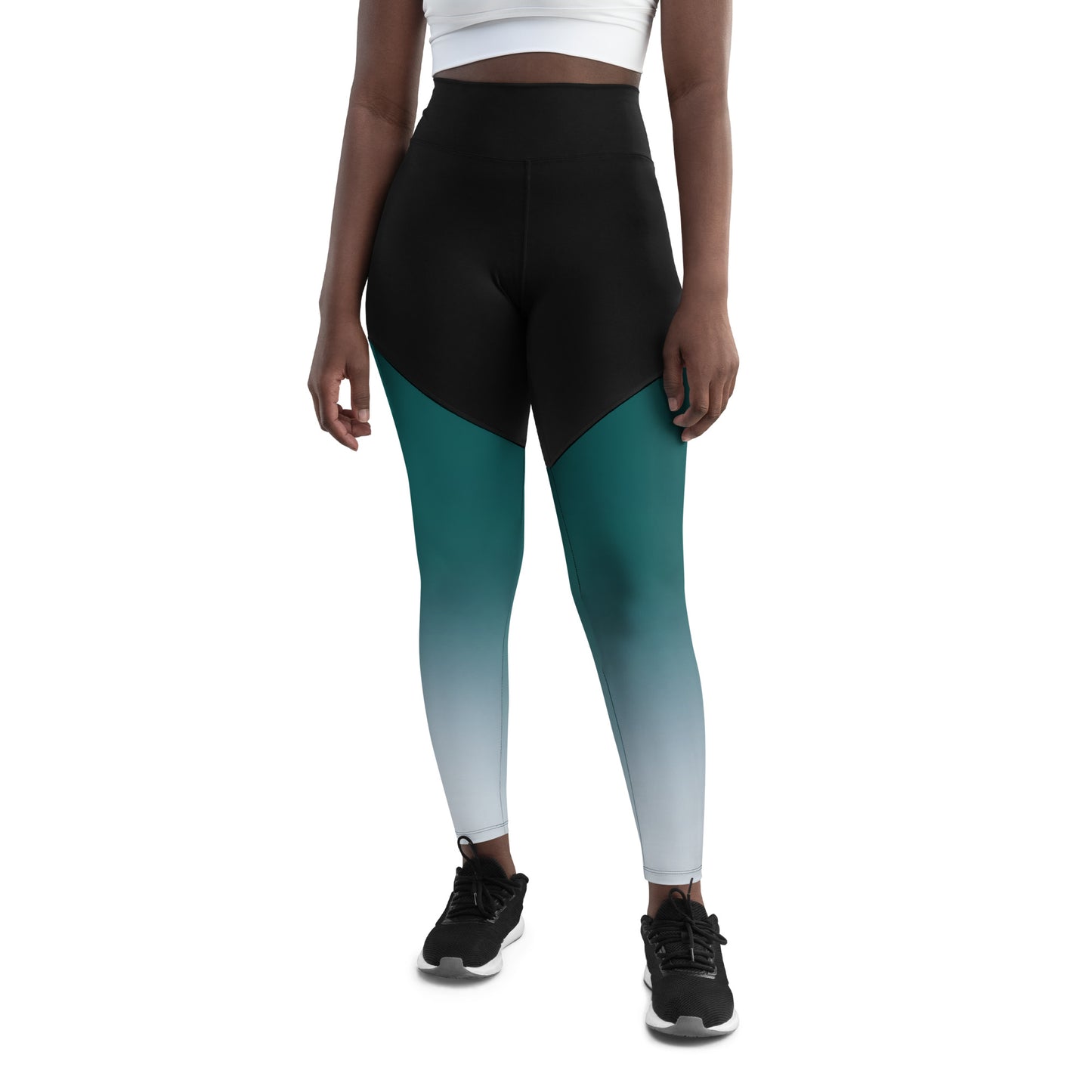 Teal Gradient BeSculpt Women Sports Leggings