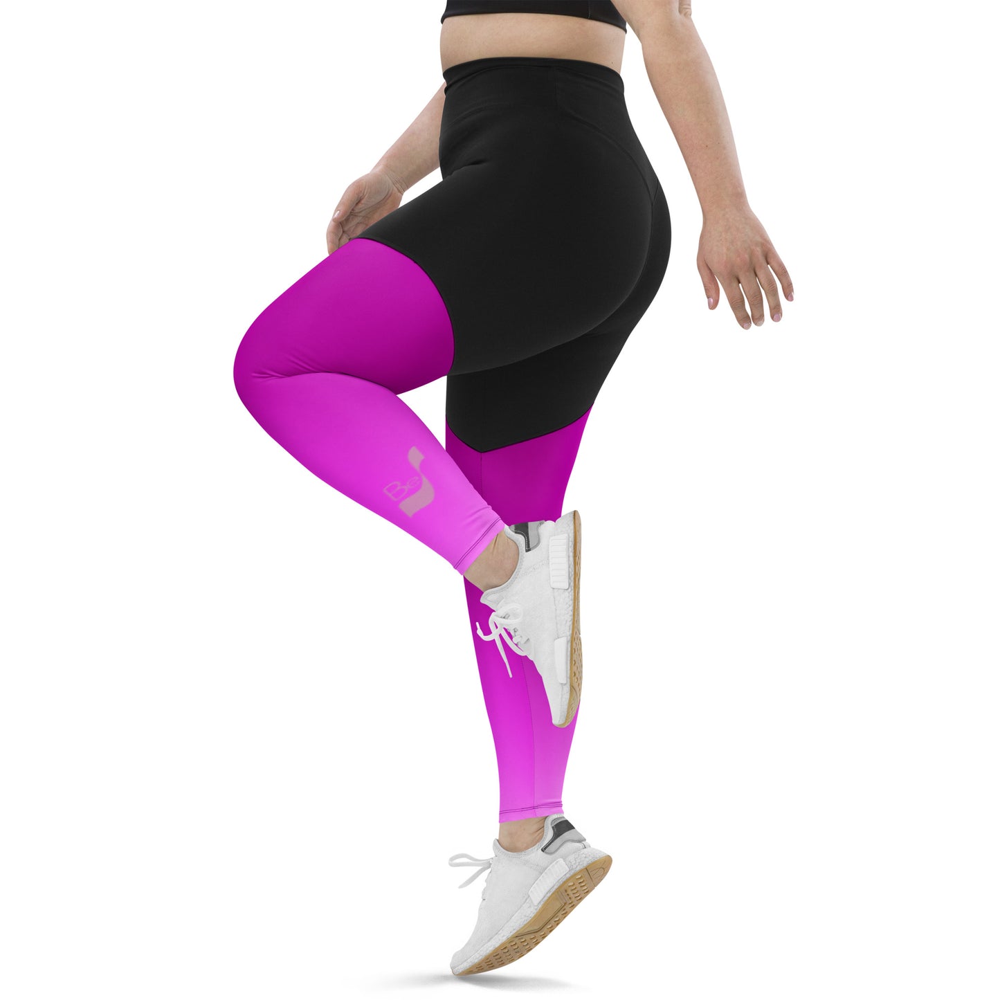 Violet Gradient BeSculpt Women Sports Leggings