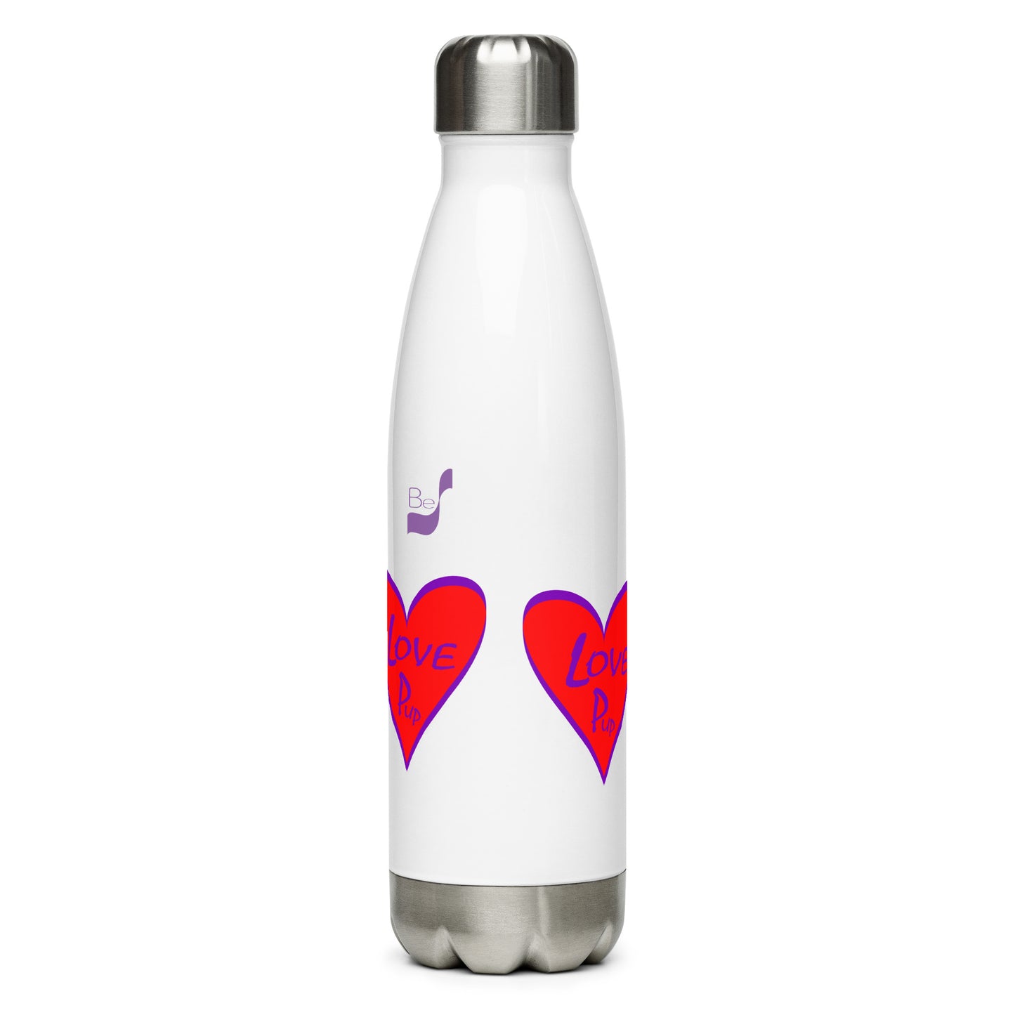 Love Pup 4 Hot Pink BeSculpt Kids Stainless Steel Water Bottle