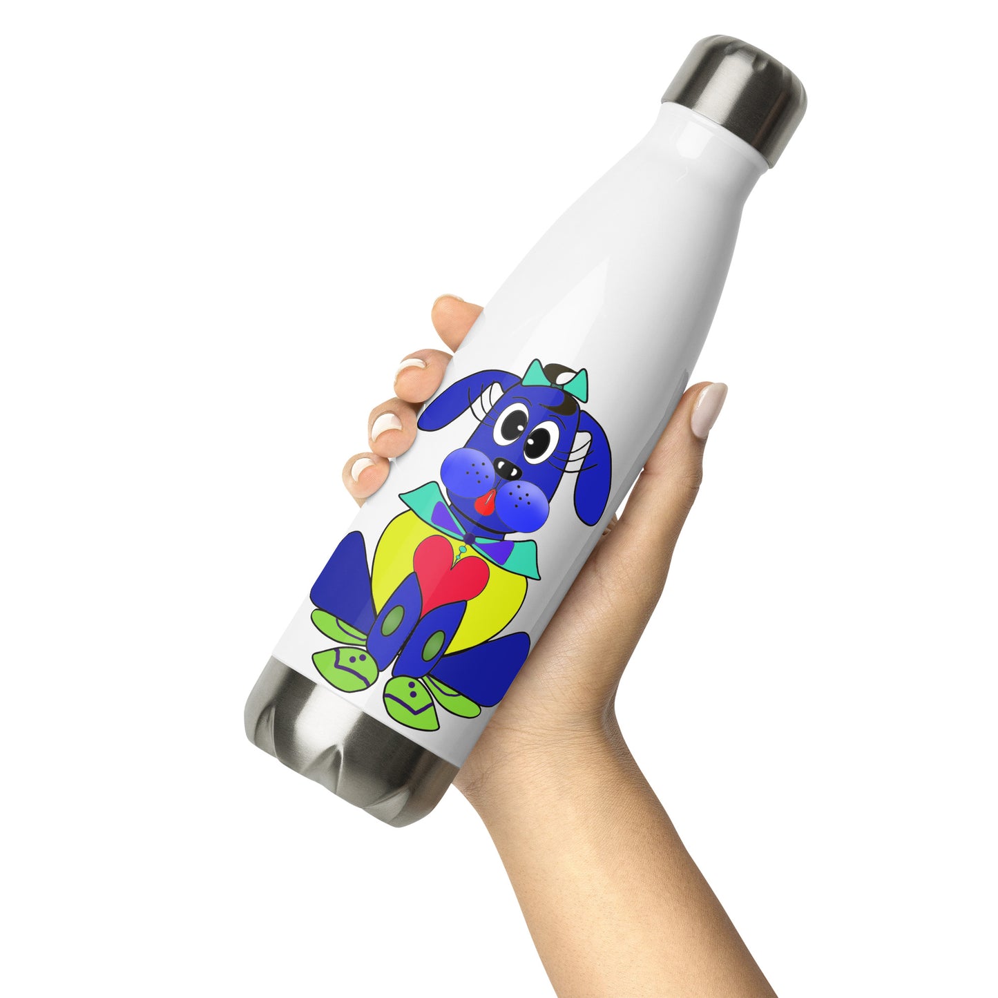 Love Pup 2 Blue BeSculpt Kids Stainless Steel Water Bottle